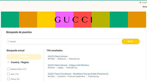 invio cv gucci roma|gucci news.